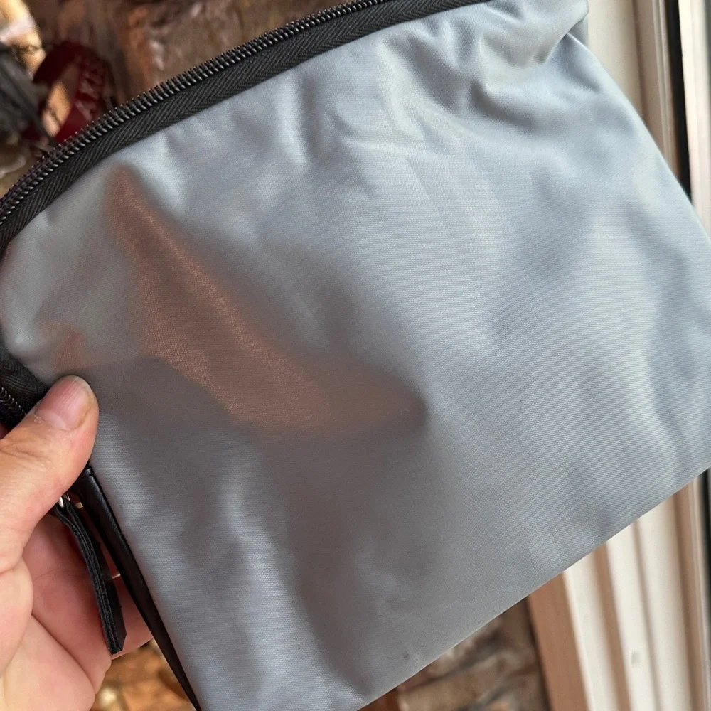 Tumi Gray Zip-Top Toiletry Pouch